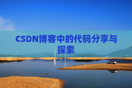 CSDN博客中的代码分享与探索